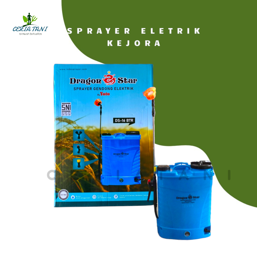 Pompa Sprayer Elektrik DRAGON STAR 16 liter/ Pompa hama/ Pompa Disinfektan