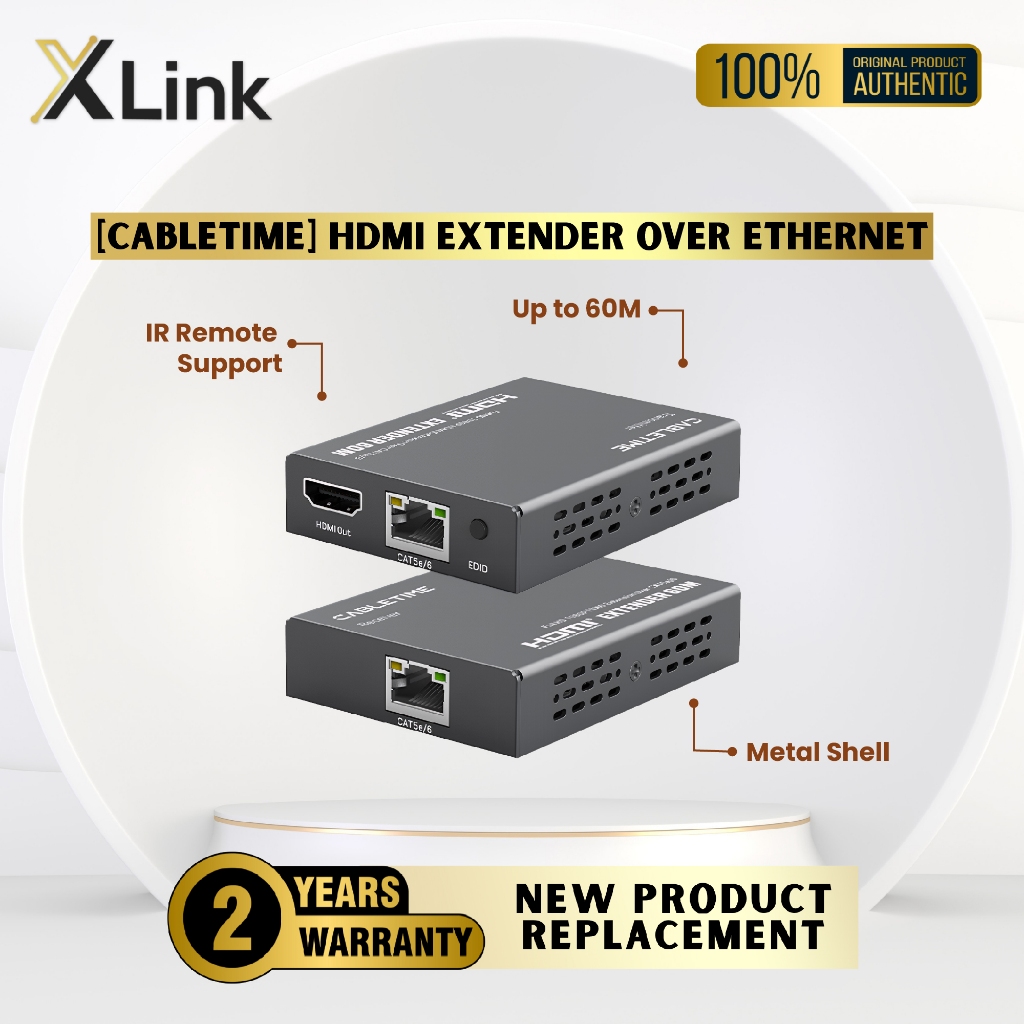 HDMI Extender LAN Cable HDMI Network Extender for Industrial CABLETIME