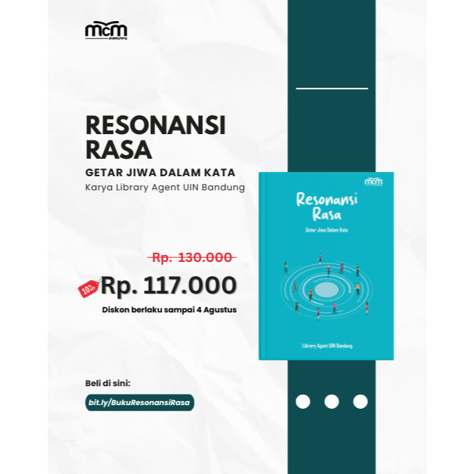 Buku Resonansi Rasa: Getar Jiwa Dalam Kata Antologi Cerpen dan Puisi Karya Mahasiswa UIN Sunan Gunun