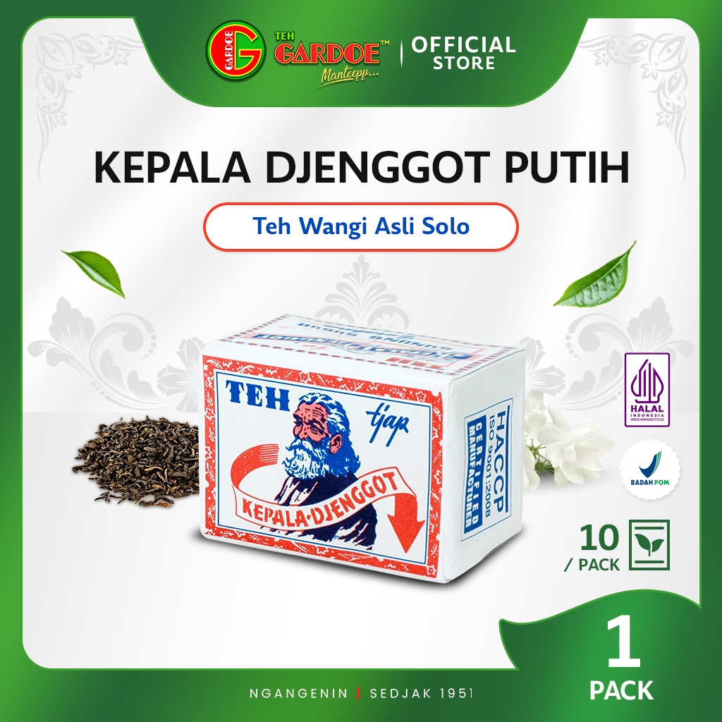 

Kepala Djenggot Putih 40 gr ( 1 Pack isi 10 Gecil ) - Teh Tubruk