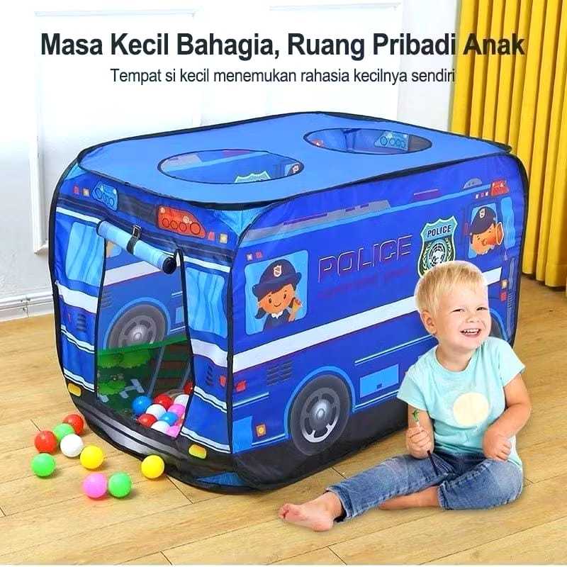 Gabybelle-Tenda Anak School Bus Mainan Tenda Tendaan Untuk Anak Bentuk Mobil Bus Sekolah