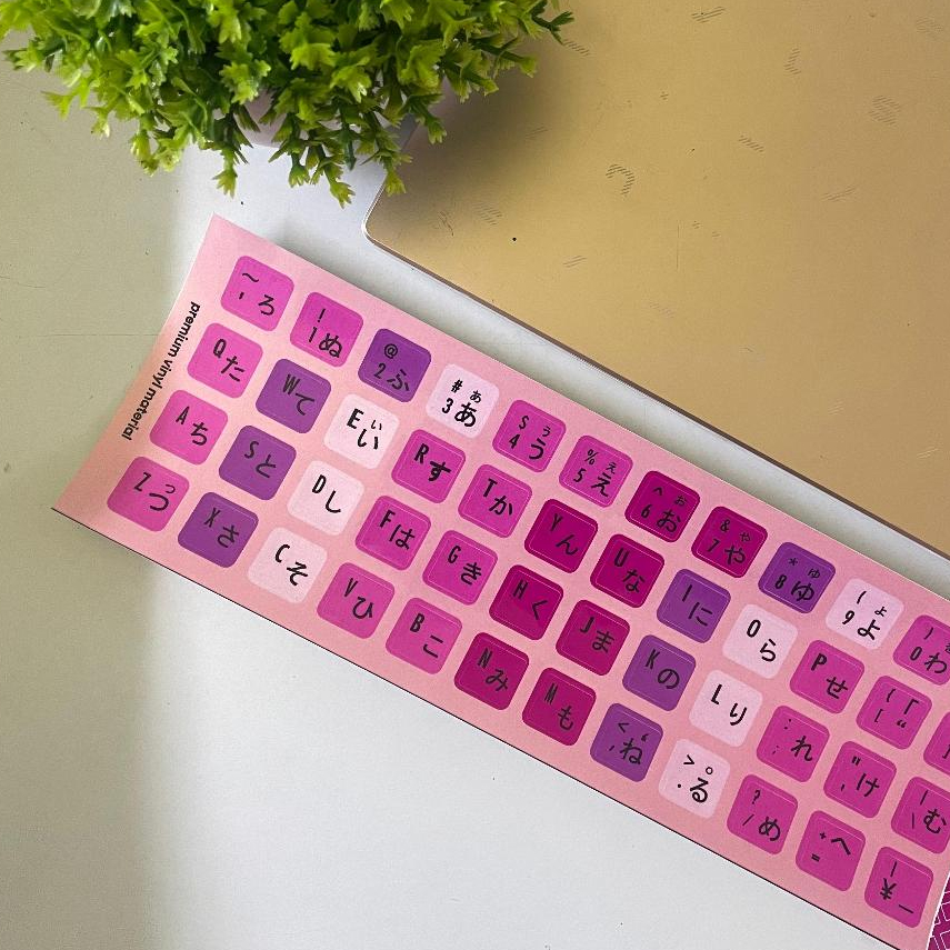 Stiker Keyboard Bahasa JAPAN JEPANG Humaira Premium Vinyl PC Komputer Laptop Asus HP Lenovo Acer Not
