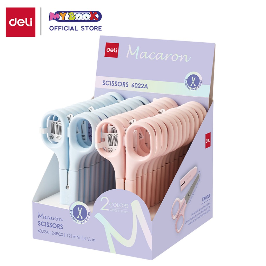 

Deli Gunting Macaron Warna Pastel 12 cm Stainless Steel Scissors untuk Anak Sekolah Kantor E6022A
