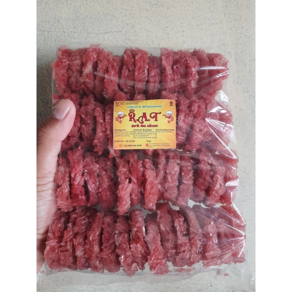

rengginang isi 60 pcs asli beras ketan berat 780g