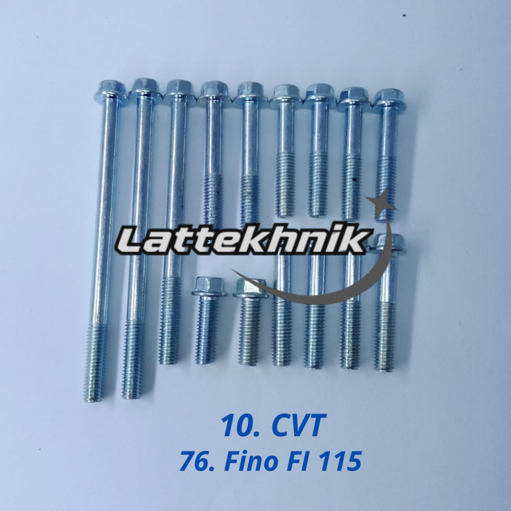 C76-10 CVT Fino FI 115 Full Set / Baud CVT Yamaha Fino FI 115 Full Set