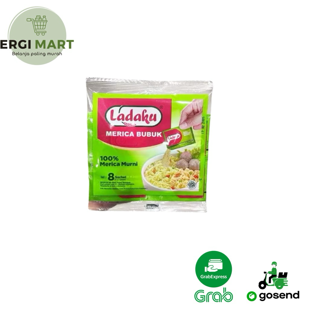 

LADAKU MERICA BUBUK isi 8 sachet x 1gr ERGIMART PADANG
