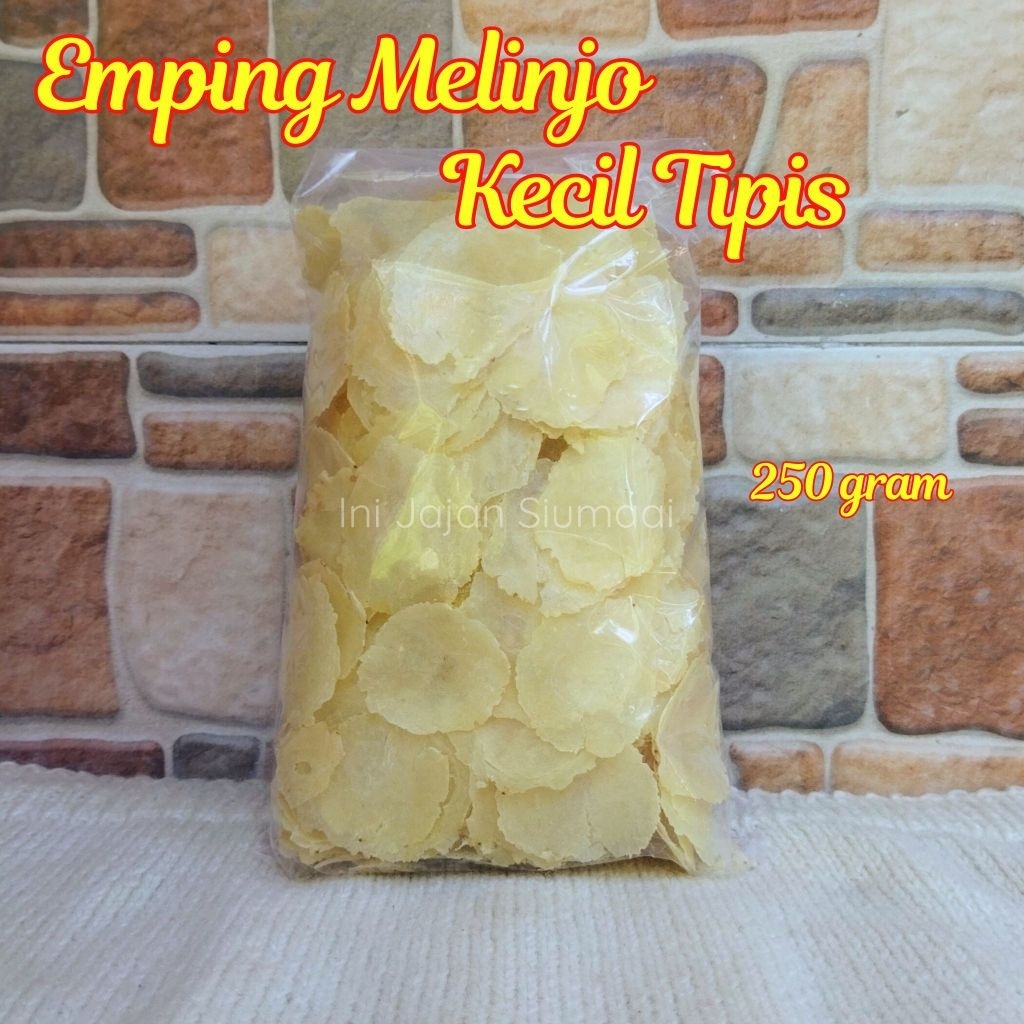 

Emping Melinjo Mentah Kering Kecil Tipis 250 gram - Terbuat Dari 1-2 Biji Melinjo