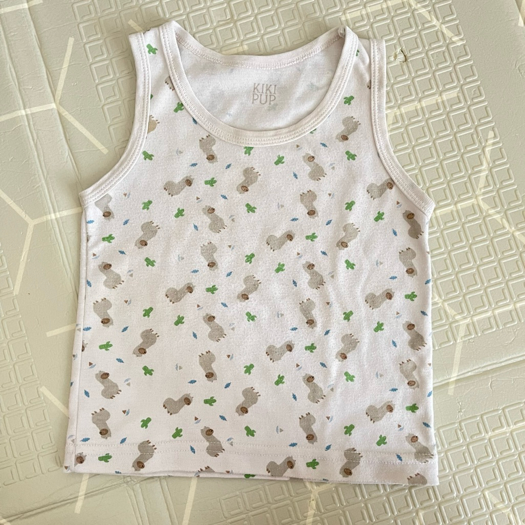 PRELOVED KAOS KUTANG KIKI PUP UNTUK 6-12 M