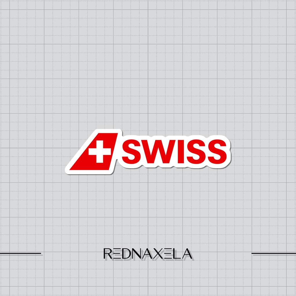 

Stiker Vinyl Swiss Air Stiker Koper Outdoor Waterproof Sticker