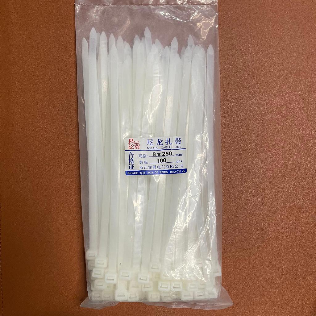 

Kabel Ties 1 Pack isi 100 PCS Kabel Tie / Kabel Tis 8x25cm/5.2mm/Kabel Ties putih/NYLON CABLE TIES