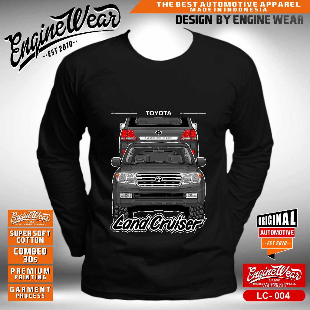 kaos Land cruiser 200 Tshirt LC200 Baju toyota land cruiser fj40 bj40 hj40 Hardtop Offroad Mobil Jee