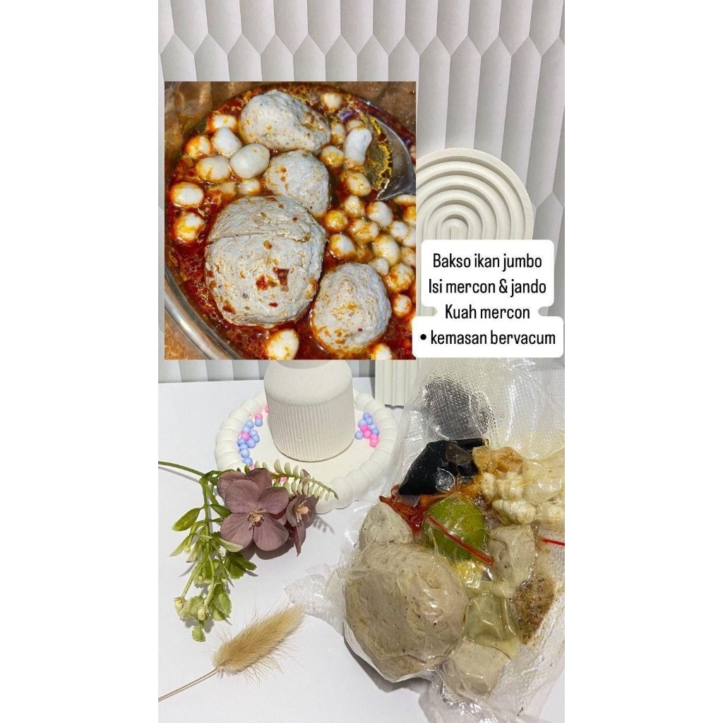 

Bakso ikan JUMBO isi JANDO/TETELAN