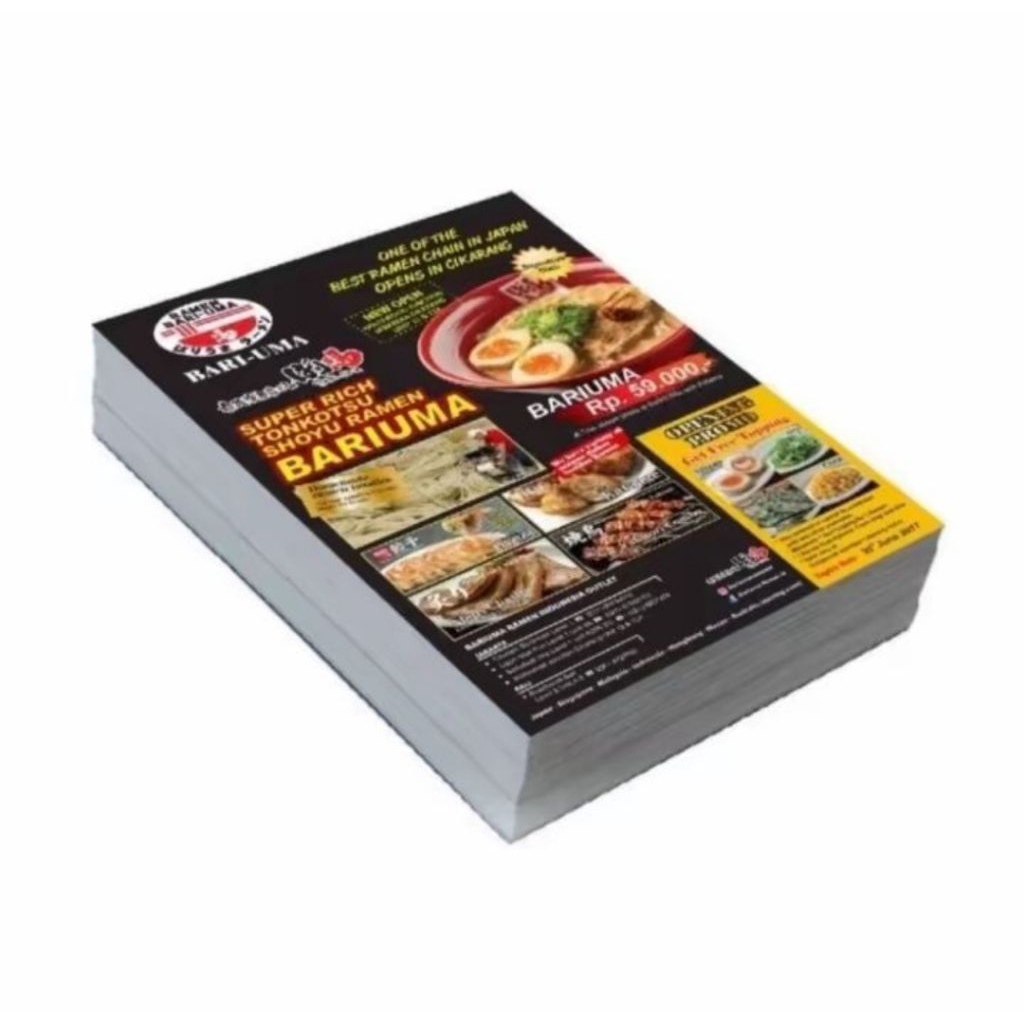 

Cetak Brosur A5 Murah Artpaper 120/150 1 Sisi Dan 2 Sisi