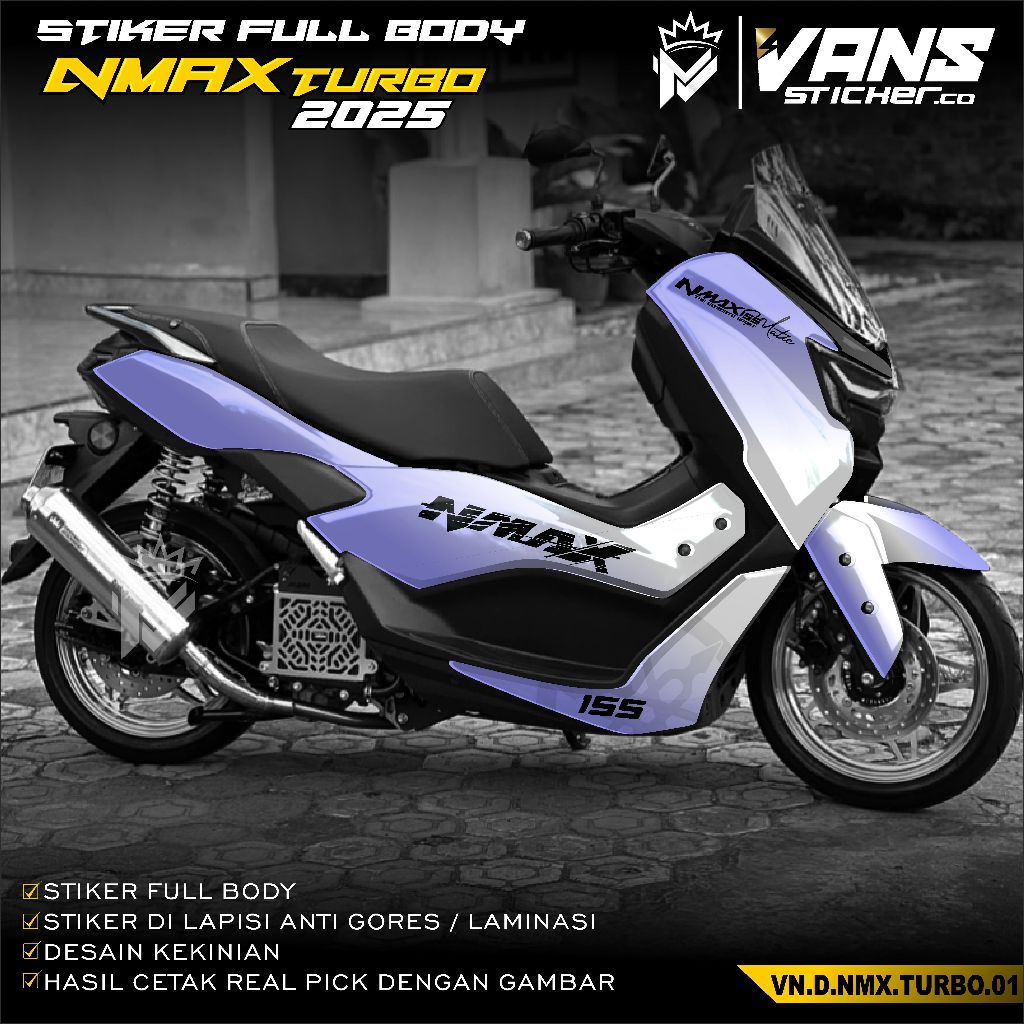 (COD) Stiker Decal YAMAHA NMAX TURBO NEO 2024 2025 Fullbody - Sticker Skotlet Variasi Full Body NMAX
