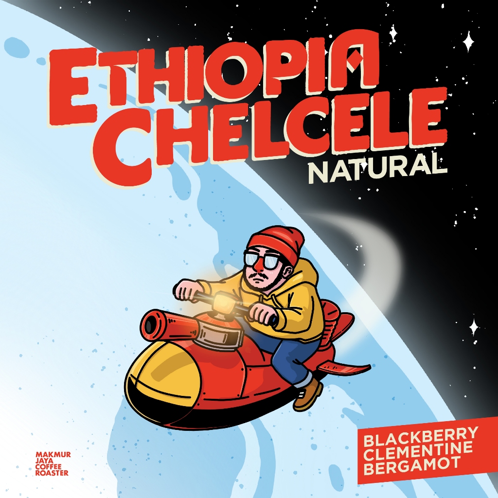 

Makmur Jaya Coffee - Ethiopia Chelcele Natural | Biji Kopi Natural Processing - Tasting Notes of Blackberry, Clementine, Bergamot