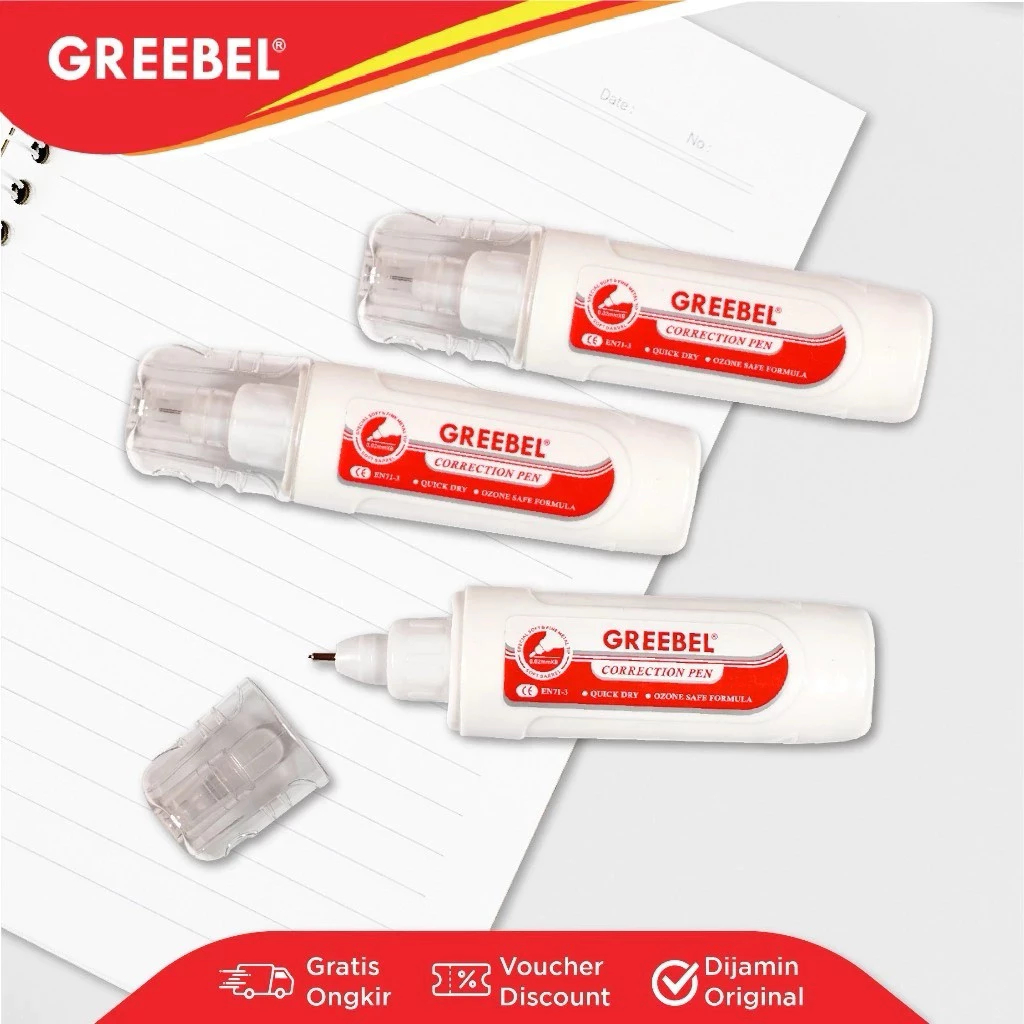 

GREEBEL Correction Pen Cair Tip Ex / GBC 120701 Stipo Tip- Ex