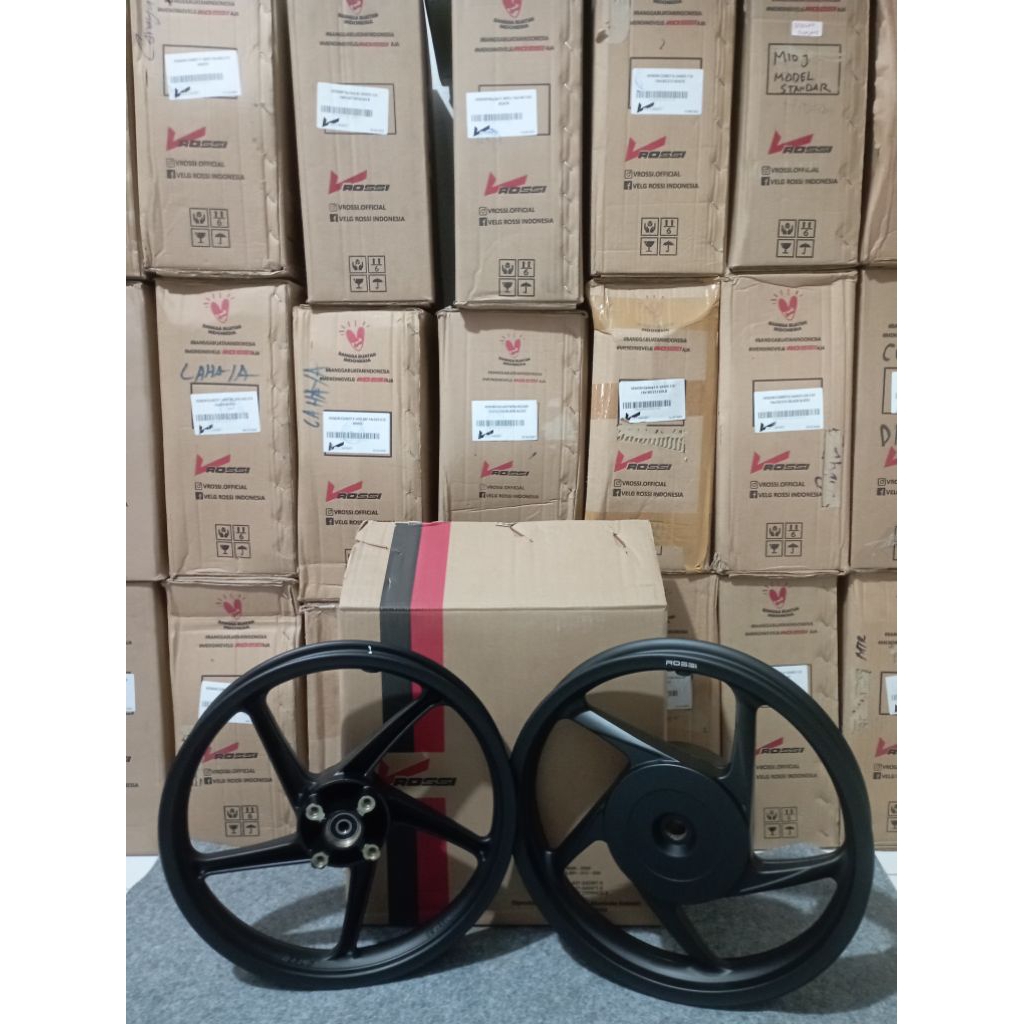 Velg Vario110 Beat Scoopy Genio Veleg Techno Black hitam original vrossi