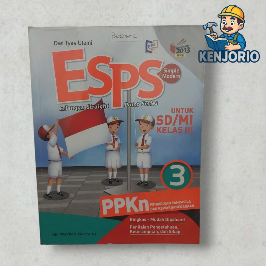 BUKU ESPS PPKN UNTUK SD/MI KELAS 3 ERLANGGA