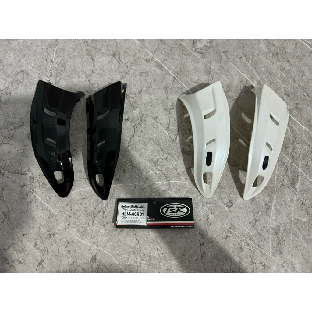 SPAREPART HELM TSR RAM 4 DIFFUSER BLACK DAN WHITE HITAM PUTIH ORIGINAL NEW