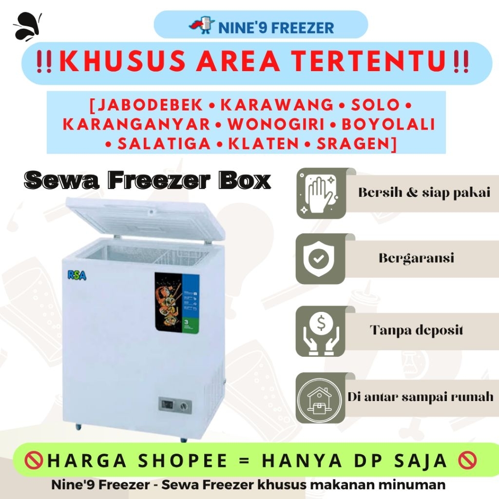 LUAR AREA JANGAN ORDER‼️ Sewa Freezer Makanan Frozen Food – Jabodebek Karawang Solo Raya