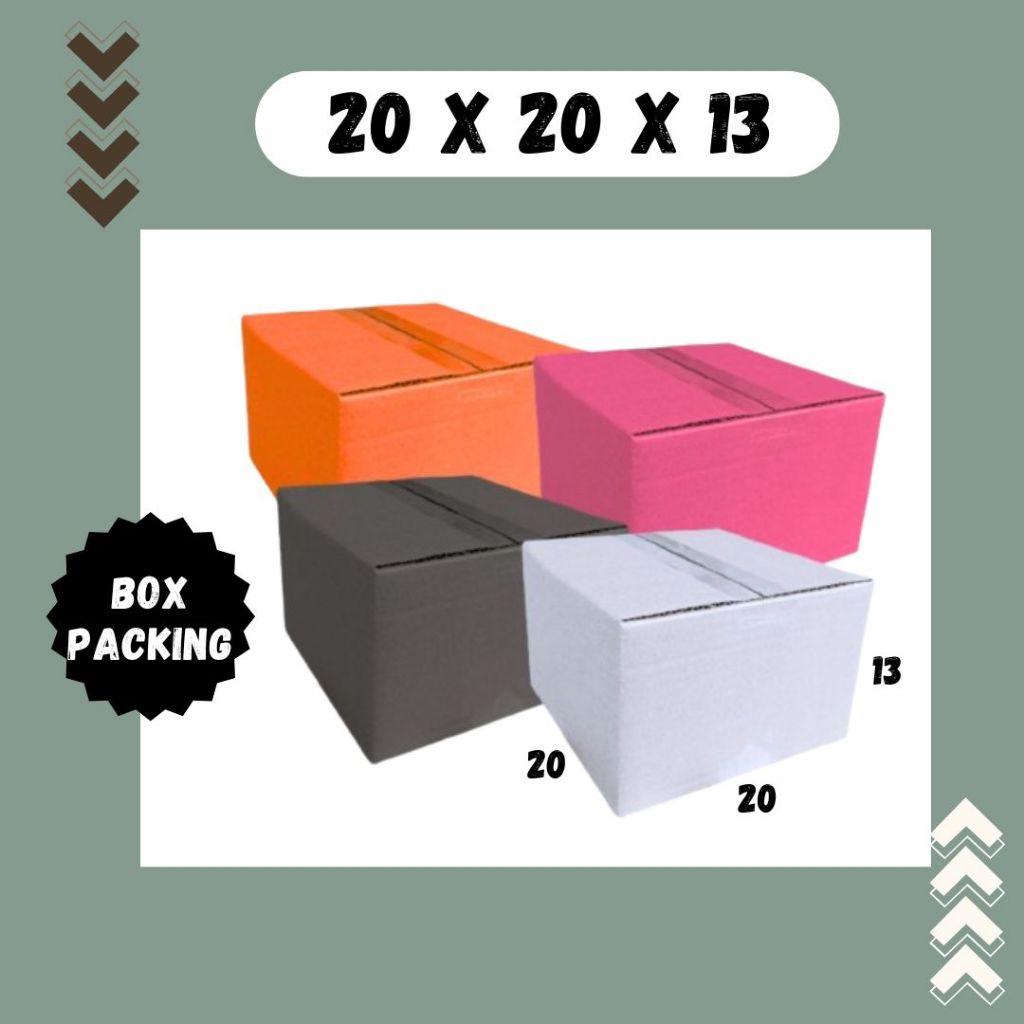 

Box 20x20x13 A1 Kardus Packing Dus Kotak Kemasan Topi Boneka Obat Madu Polos Baju Agen Kertas KFC