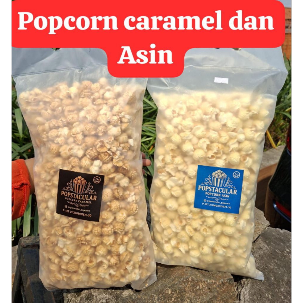 

Popcorn Caramel dan Asin Jumbo - Cemilan Renyah Manis Gurih