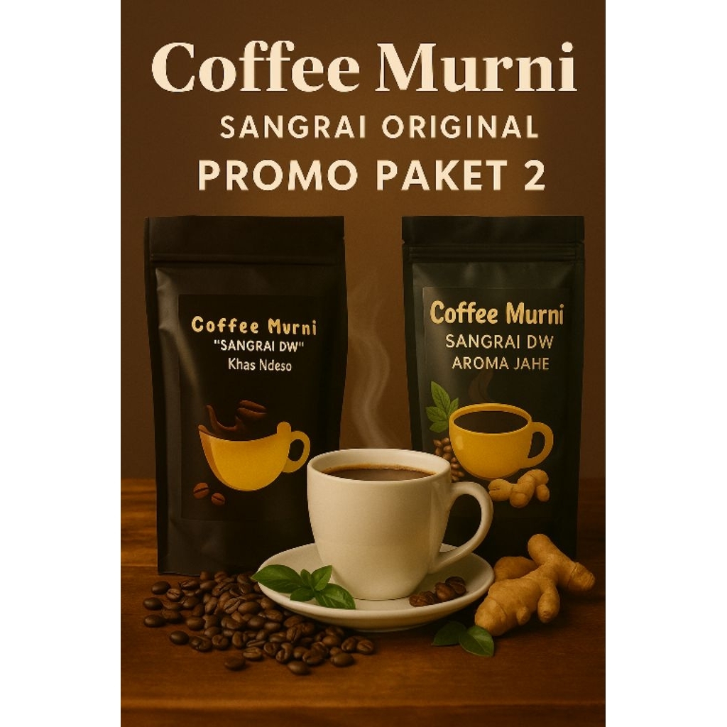 

KOPI SANGRAI ORIGINAL Spesial Paket 2 Kopi Original Dan Kopi Jahe