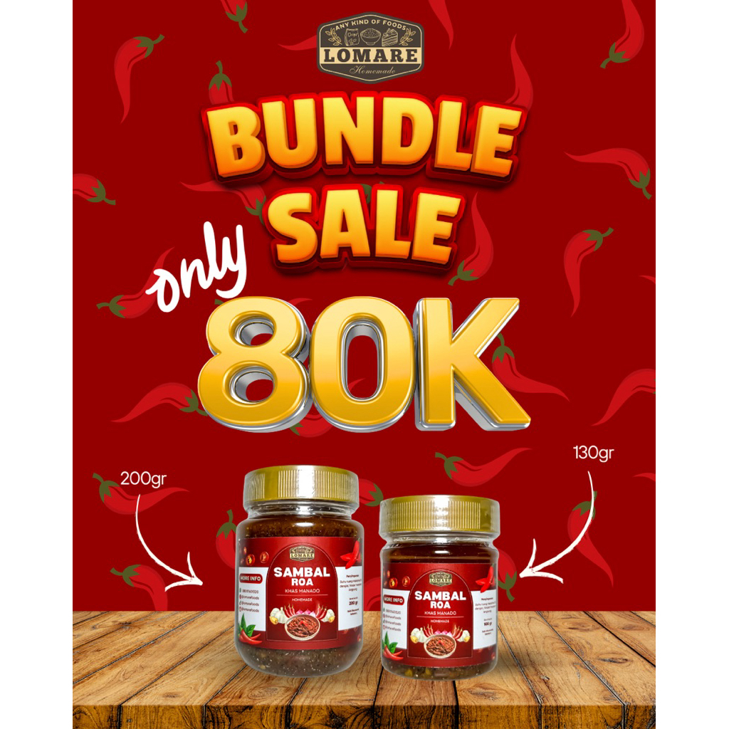 

BUNDLE - Sambal Ikan Roa Asap Khas Manado Pedas