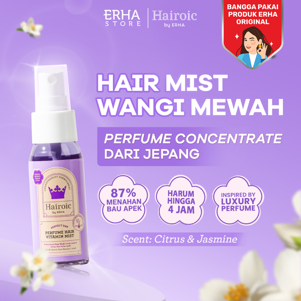 Hairoic Perfect Day Perfume Hair Vitamin Mist 50ml - Parfum Vitamin Rambut