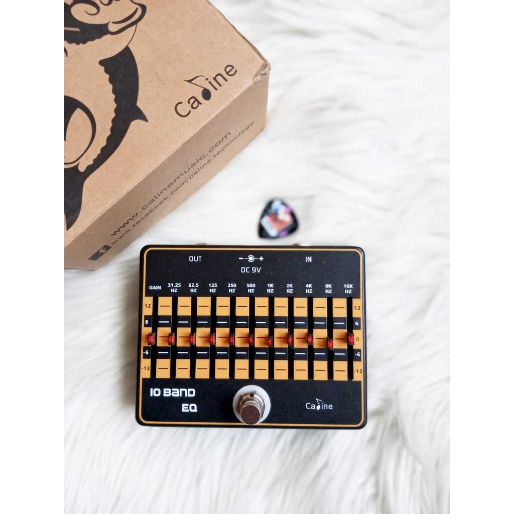 Caline 10 Ten Band EQ Equalizer Efek gitar bass