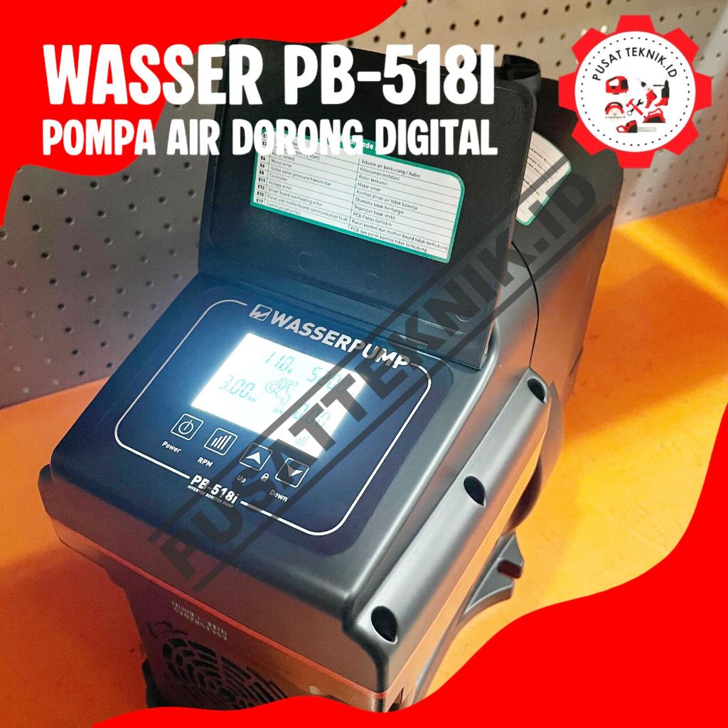 WASSER PB 518I POMPA DORONG AIR DIGITAL BOOSTER PUMP PB 518 I PENDORONG TEKANAN AIR WASSER PB-518i B