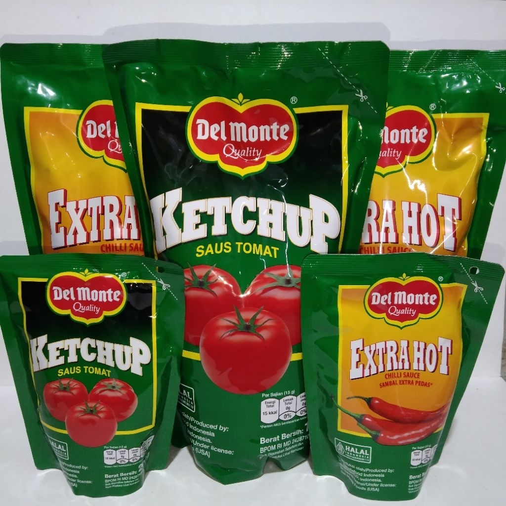 

Delmonte Saus Sambal Extra Pedas, Saus Tomat 1kg 200gr