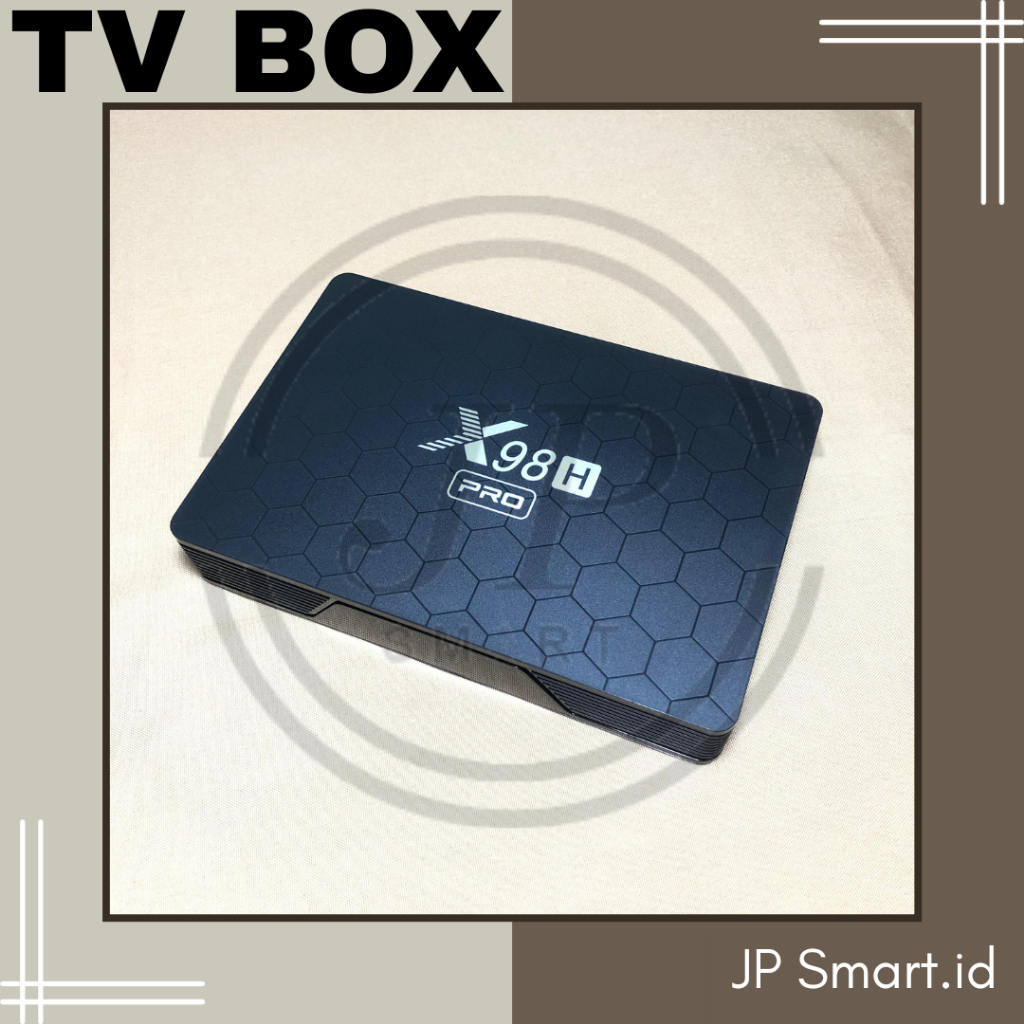 X98H Pro Ram 4/64 Tv Box Stb Smart Android TV Terbaru Dengan Kualitas Gambar Uhd 4k Android 12