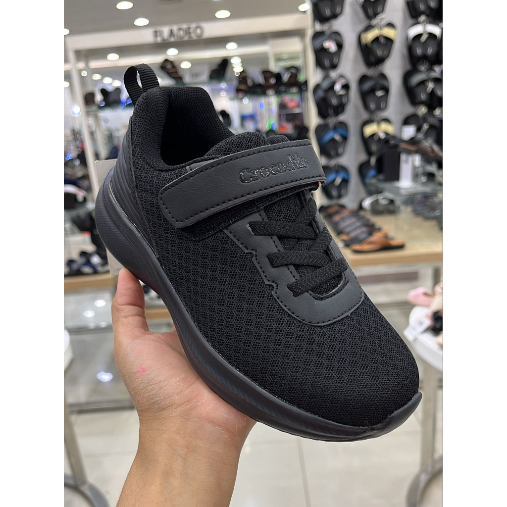 CROCODILE Sepatu anak sekolah warna hitam size 31-38
