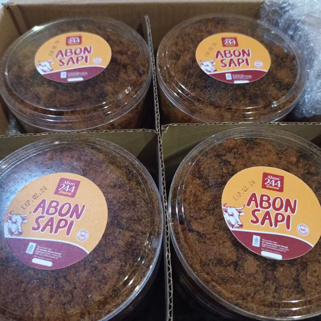 

Abon Sapi Premium Toples 244 Isi Melimpah – Gurih, Halal, dan Awet