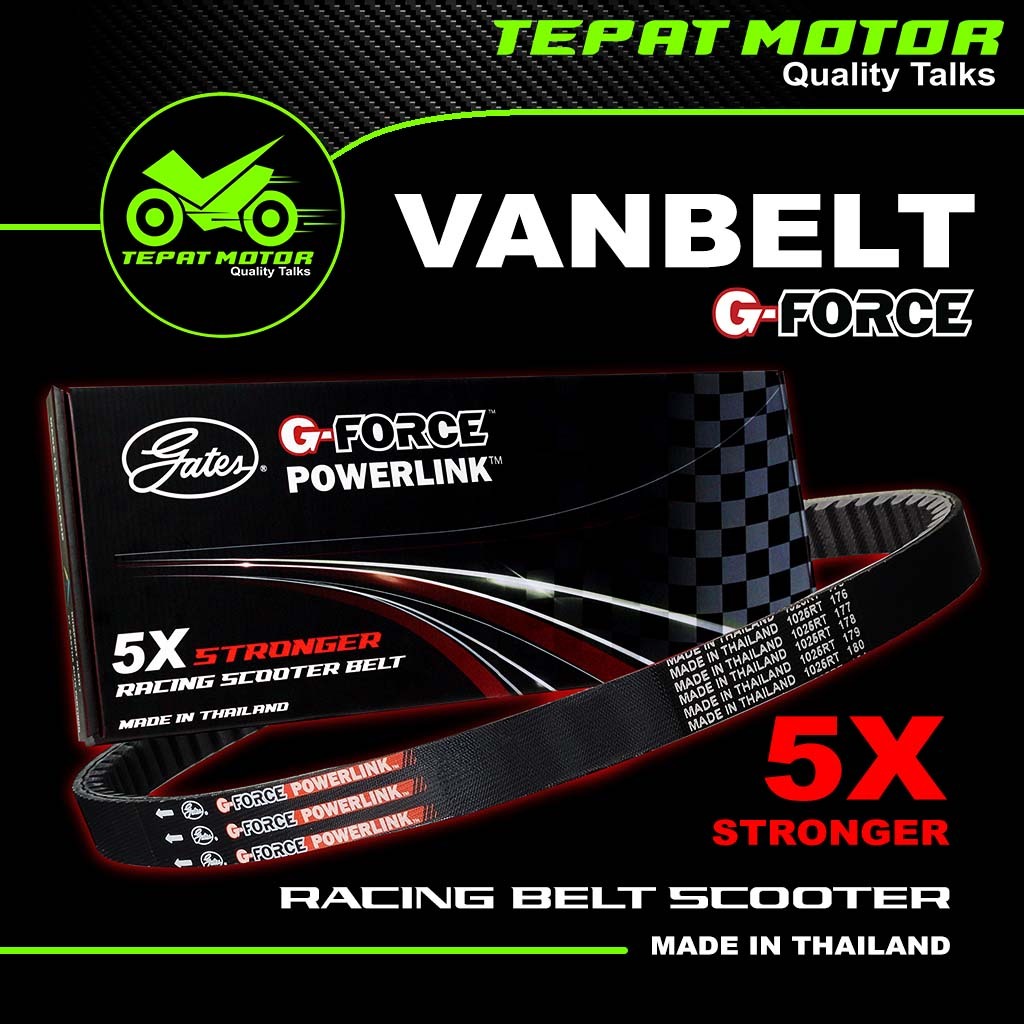GFORCE VANBELT VAN BELT V BELT FANBELT YAMAHA MIO M3/MIO GT 125 2PH-ASLI ORI GFORCE IMPORT THAILAND 