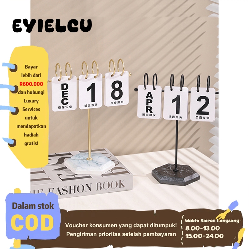

Eyre Ornamen kalender flip berbentuk T yang kreatif, dekorasi kalender kantor kamar tidur rumah sederhana, alat peraga pemotretan kalender Creative T-shaped flip calendar ornaments simple home bedroom office calendar decoration calendar shooting props