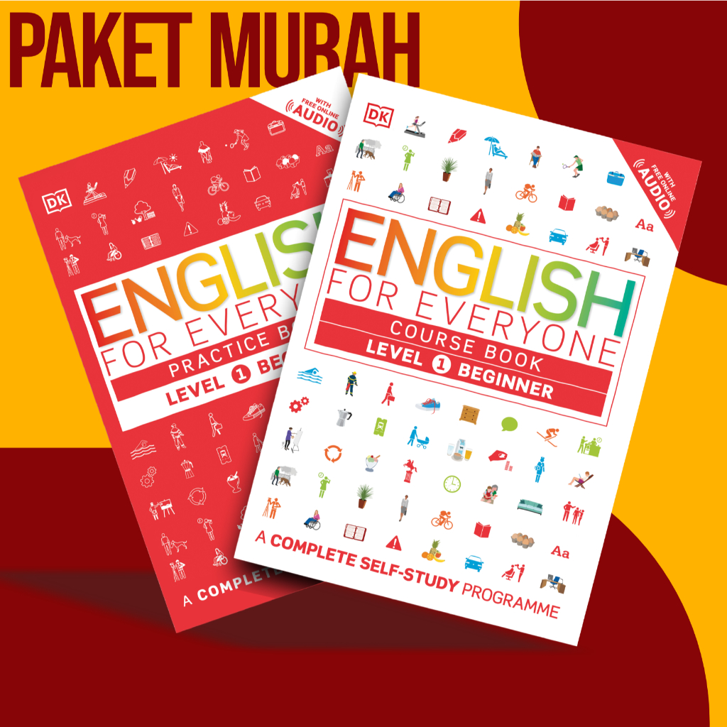

english for everyone level 1 beginner COURSE BOOK + PRACTICE BOOK . A4