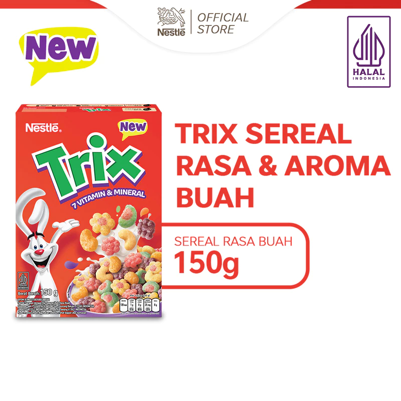 

[Belanja 25K Baru Diproses!] Nestle Trix Sereal Rasa Buah Box 150 gr
