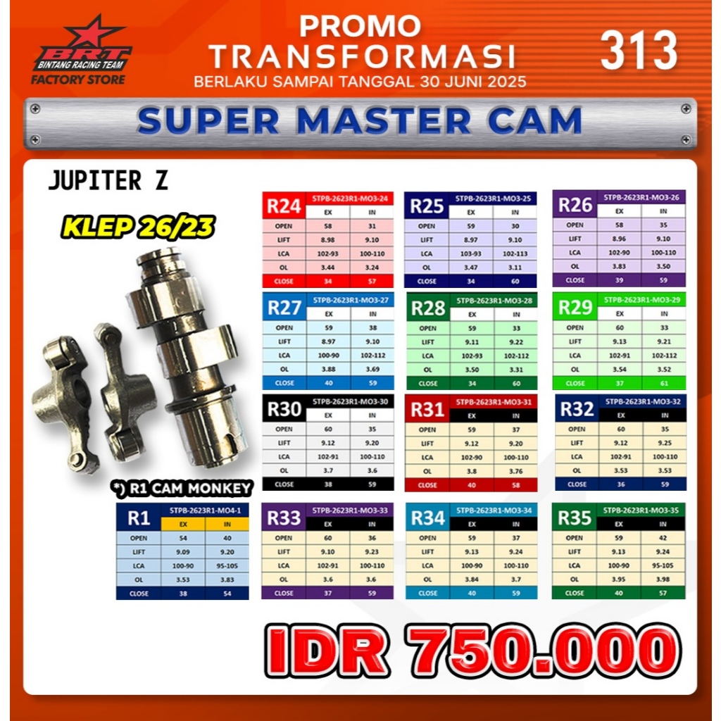 SUPER MASTER CAM JUPITER Z SERI R KLEP 26/23
