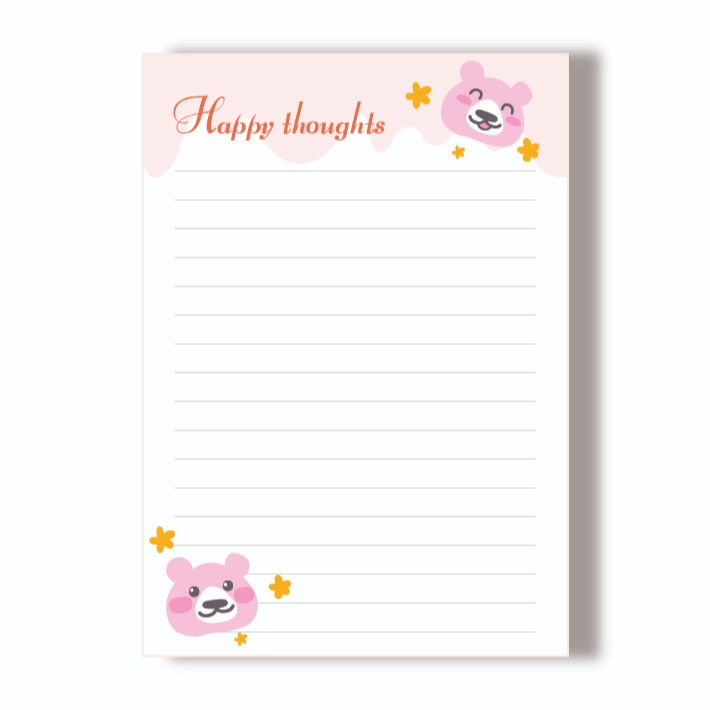 

50 Lembar Memo Pad Book Paper| Note Pad 50 Lbr A7
