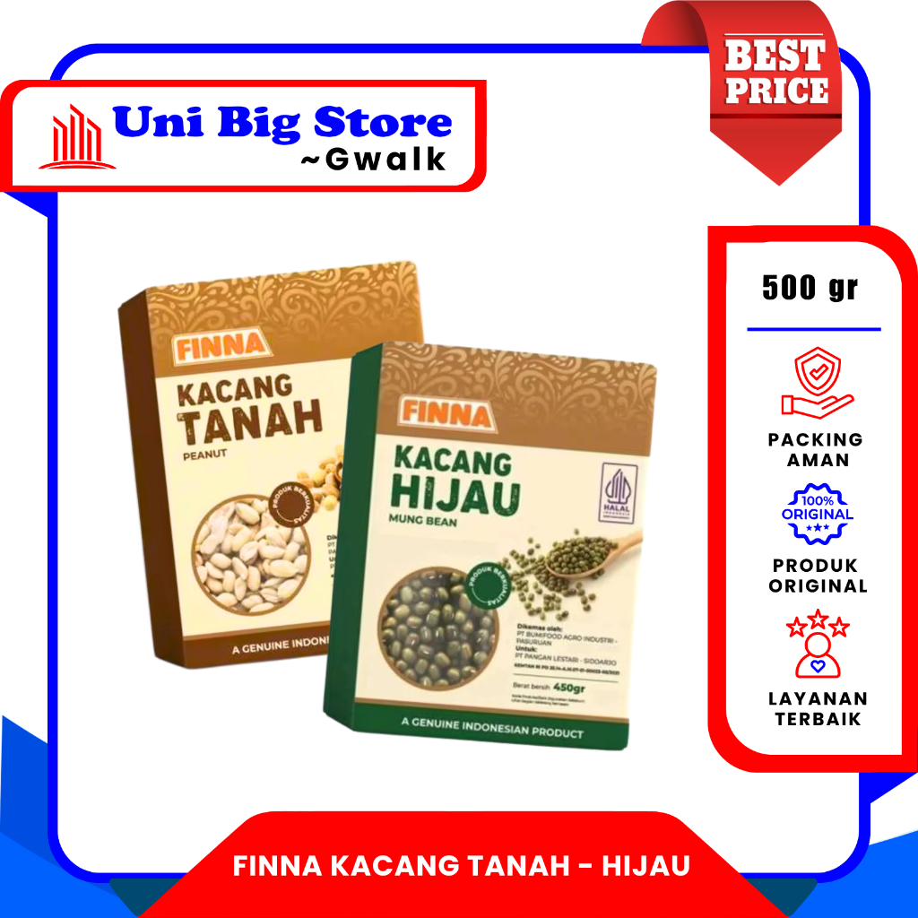 

FINNA KACANG TANAH - HIJAU - 500 gr