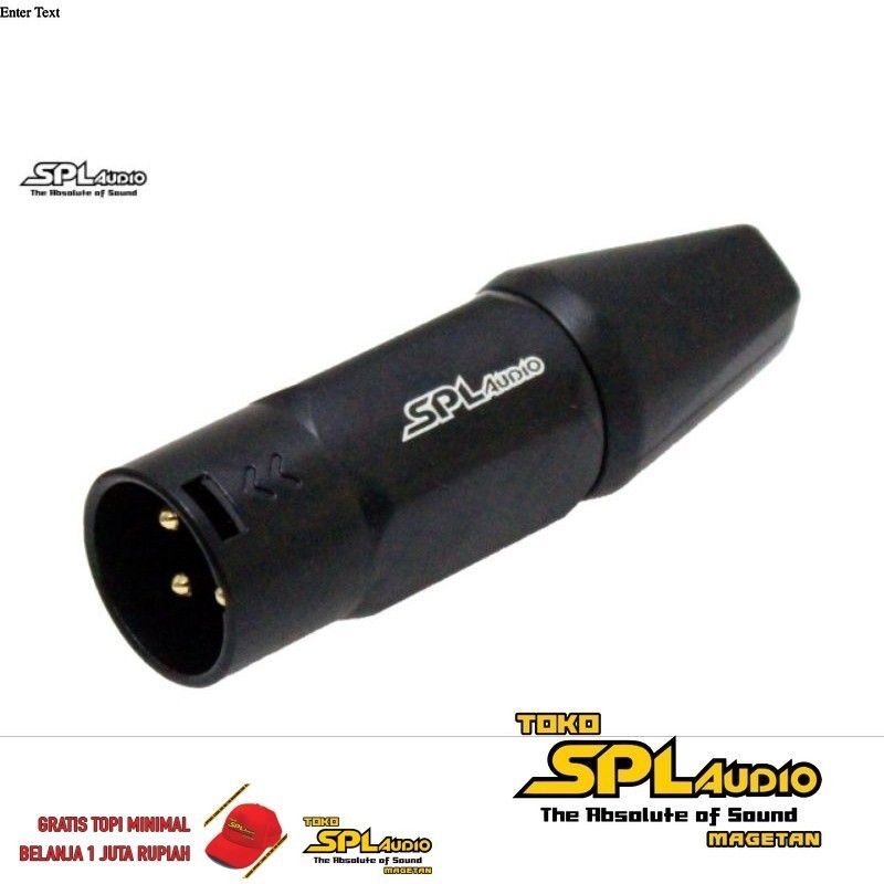 SPL Audio Jack Connector XLR Male GCA 1300 Male 3 Pin ORI SPL AUDIO