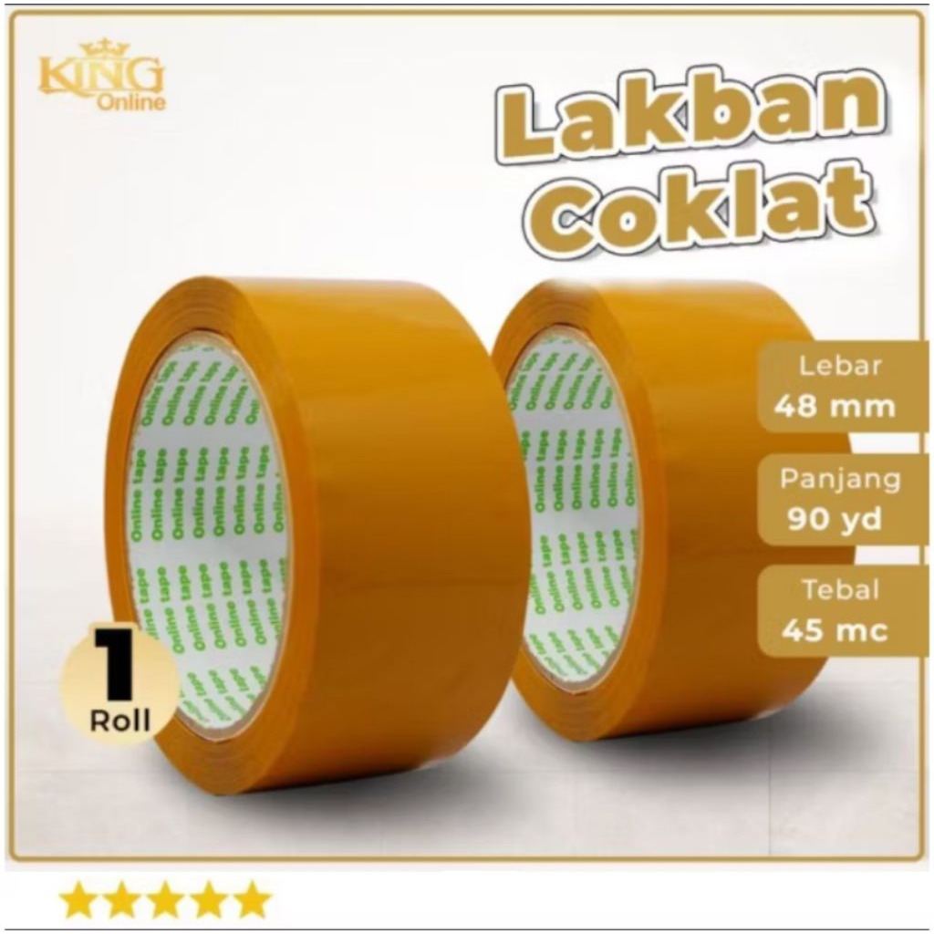 

LAKBAN COKLAT 48MM X 100Y (ECO) | TAPE ISOLASI COKLAT