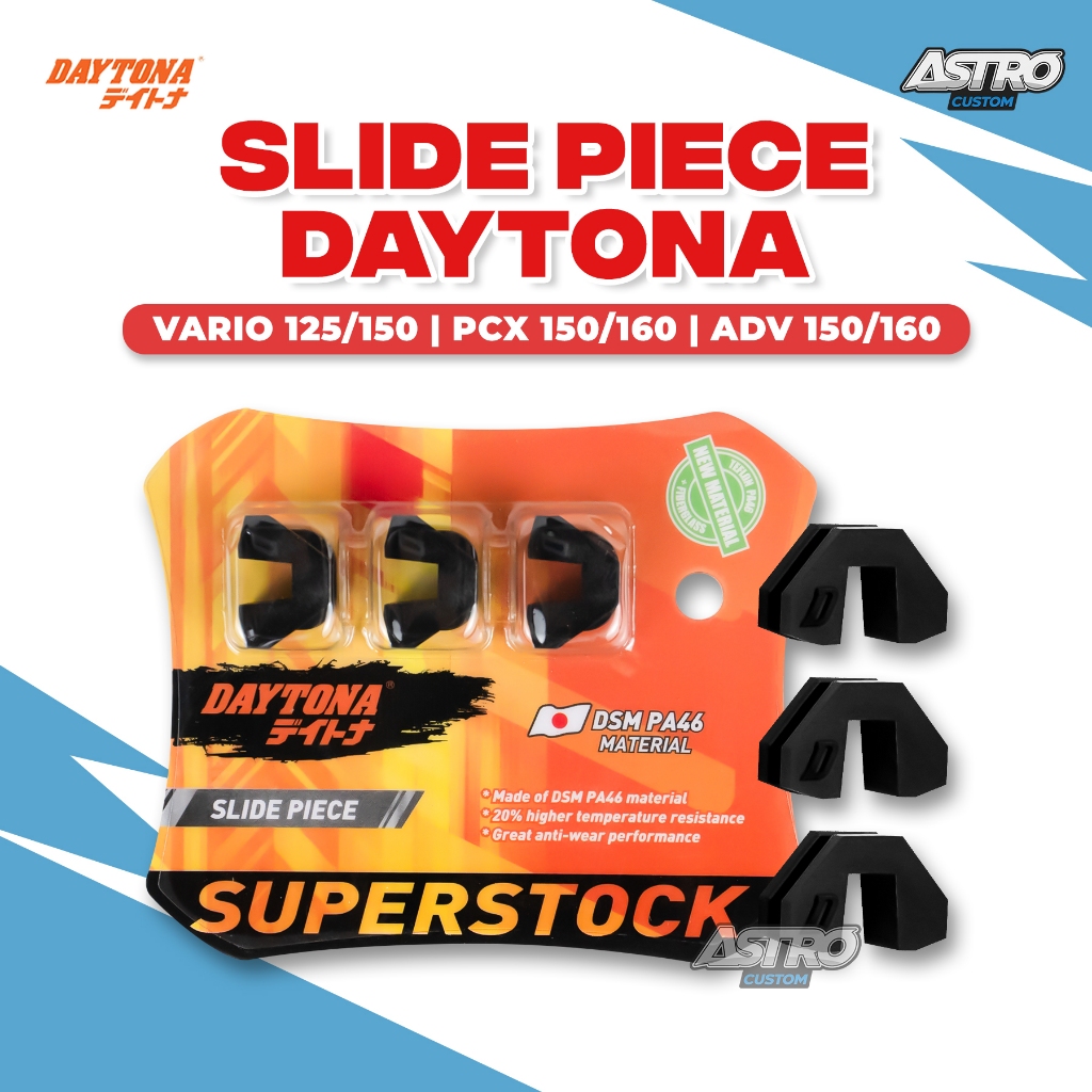 Daytona Slide Piece Vario 125 150 ADV PCX 160 KWN KIZ 5016 Part Slider Original Upgrade CVT Racing