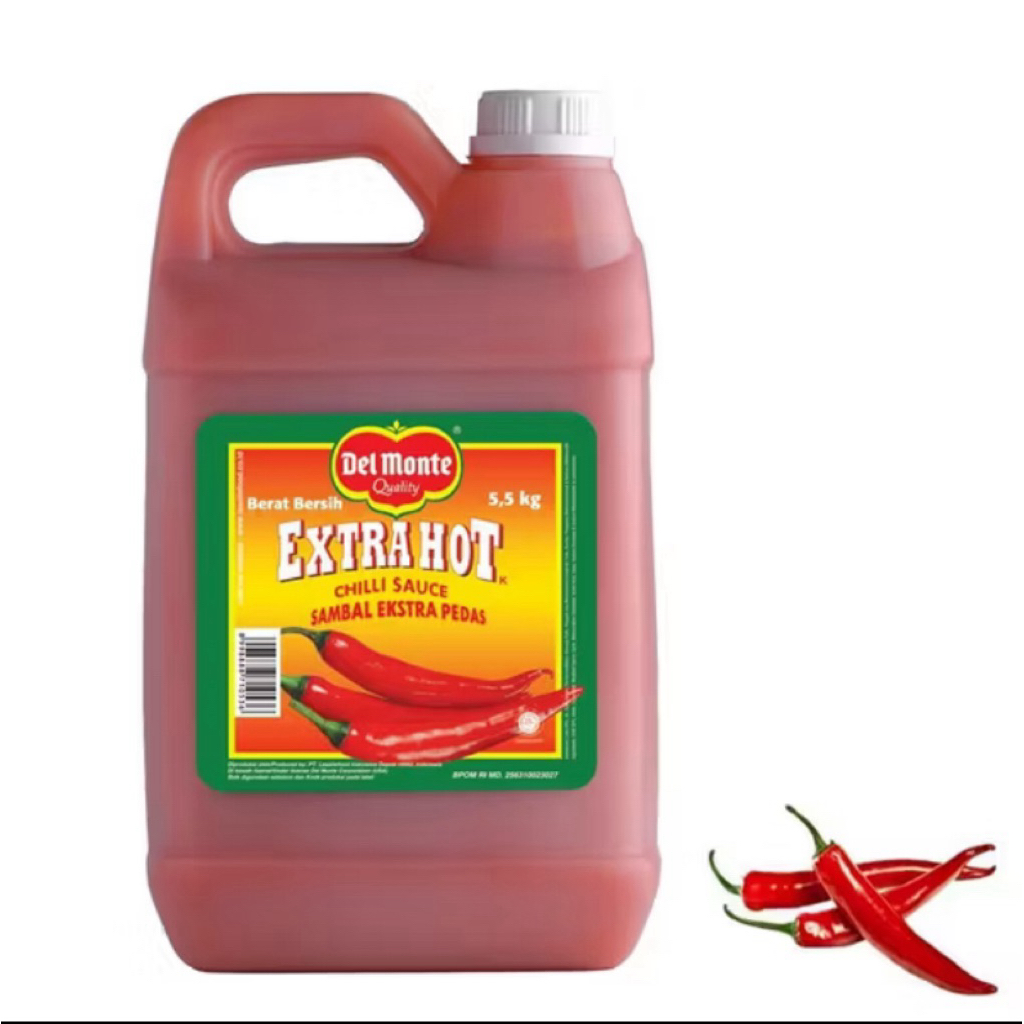 

Del Monte Saus Sambal Extra Hot 5,5 kg – Sensasi Pedas Maksimal untuk Bisnis Kuliner