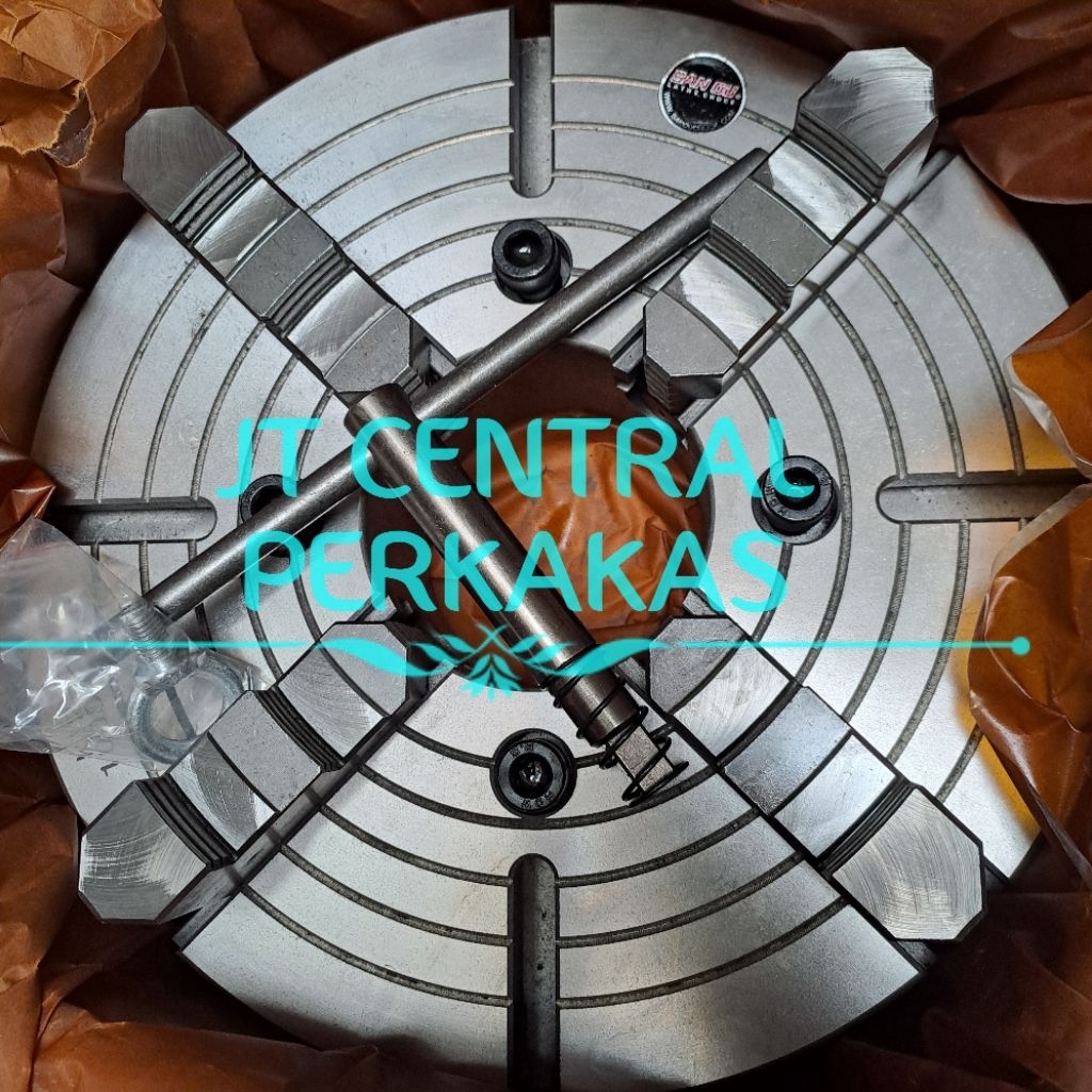 Chuck Bubut 16" (4Jaw) SANOU | Claw Bubut | Catok Kepala Bubut