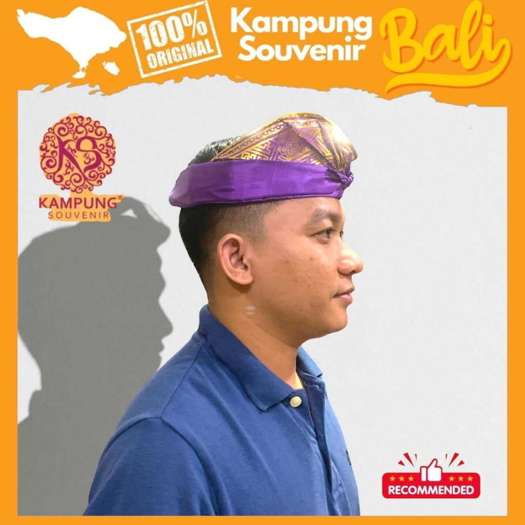 Udeng Bali Instan Asli Praktis Aksesoris Adat Pria Upacara Budaya