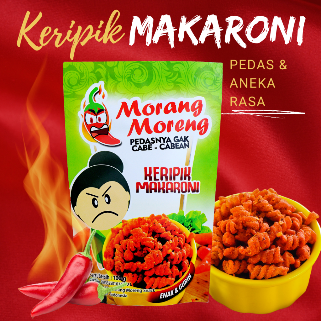 

Makaroni Pedas Viral Morang Moreng / Snack Makroni Spiral Aneka Rasa