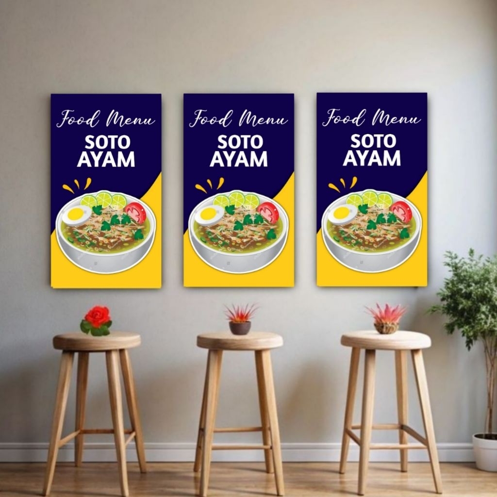 

Soto Ayam Pajangan Dinding dan Gerobak Aksesoris Jualan